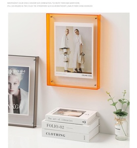 Muti-màu Hai Mặt Hiện Đại bàn đứng trang trí Acrylic Neon bóng hộp nổi hình ảnh khung ảnh - Product Image 1