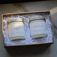 Bougie parfumée de luxe artisanale en cire de soja naturelle écologique, service OEM ODM personnalisé pour la décoration de salon et de la maison