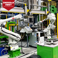 Ligne de manutention robotisée efficace, robot industriel pour le chargement et le déchargement des lignes de soudage de réservoirs internes