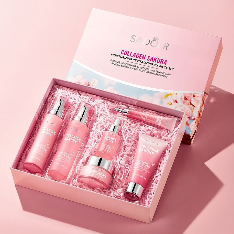 SADOER Collagen Sakura Brightening Moisturizing 6-piece Kit