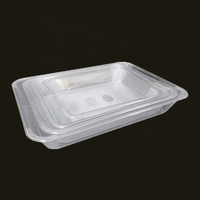 Boîte de présentation alimentaire transparente en plastique pour plats froids, légumes, plats chauds, pâtisseries et desserts dans les hôtels et restaurants