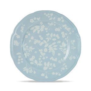 Service de vaisselle en céramique bleu, style pastoral vintage français, motif floral, pour mariage - Product Image 2