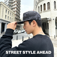 Gorra Snapback de 5 Paneles con Visera Plana y Perforaciones Láser al por Mayor, Estilo Urbano Hip-Hop y Skate