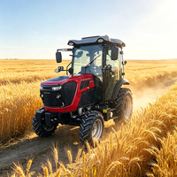 Tracteur compact 70 CV avec certification CE, tracteur à 4 roues motrices pour l'agriculture