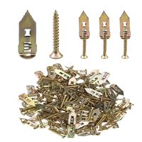 Custom 12*30mm Self-drilling Drywall Anchors with Screw Hollow Wall Anchor Screws Kit No Drill or Holes in Wall for Gypsum Board