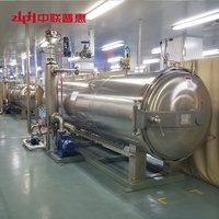 Nouvelle machine de pasteurisation en autoclave pour sachets rétractables ZLPH, haute température 134°C, acier inoxydable 304 de qualité alimentaire, haute efficacité, PLC