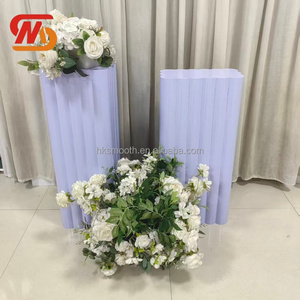 ชุดขาตั้งเค้กโลหะสีเขียวและสีม่วงดีไซน์ทันสมัยสำหรับตกแต่งงานแต่งงาน - Product Image 4