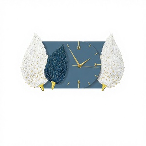 <span class=keywords><strong>Orologio</strong></span> da Parete Moderno con Piume Silenziose, Decorazione per Casa, Dipinto con Cristalli per <span class=keywords><strong>Soggiorno</strong></span> e Sala da Pranzo - Product Image 4