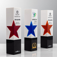 Trofeo de Resina Personalizado Creativo y Colorido para Competencia, Recuerdo con Impresión UV Transparente
