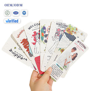 Noel tohum kağıt özelleştirilmiş nimet kağıt kartı hediye kartı filizlenme kart piyango kartı çevre malzeme düğün için - Product Image 1