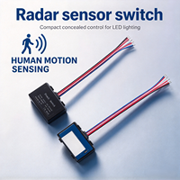 Interrupteur à détecteur de mouvement infrarouge sans contact 12V 24V pour éclairage LED, capteur radar, détecteur de présence humaine, interrupteur miroir