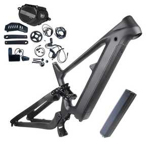 Telaio Ebike con telaio in carbonio Dengfu E82 per motore Mid Drive Bafang M510 M560 - Product Image 1