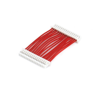 Cable Plano Rojo de 20 Pines Hembra a Hembra con Conector IDC para GPIO, Datos Paralelos, E/S Multicanal, OEM