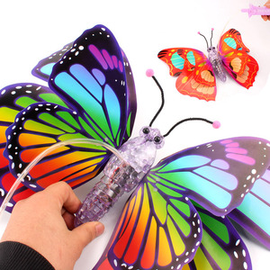 Jouet papillon électrique avec ailes lumineuses LED pour enfants, idéal pour les fêtes d'anniversaire, nouveauté - Product Image 2