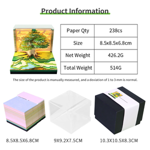 3D Nghệ Thuật Lịch <span class=keywords><strong>Memo</strong></span> <span class=keywords><strong>Pad</strong></span> <span class=keywords><strong>2025</strong></span> Sáng Tạo Thời Gian Mảnh Giấy Cắt Trước Tay Bị Rách Off 3D <span class=keywords><strong>Memo</strong></span> <span class=keywords><strong>Pad</strong></span> Lịch Cho Kỳ Nghỉ Món Quà Sinh Nhật - Product Image 2