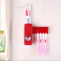 Brosse à dents automatique pour salle de bains, distributeur de dentifrice, porte-brosse à dents, ensemble mural
