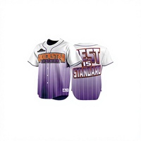 Maillot de softball unisexe à manches courtes, imprimé par sublimation à motif animalier, 100 % polyester, personnalisable pour équipe, anti-UV
