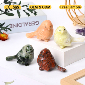 งานแกะสลักหินธรรมชาติรูปนกคริสตัลสำหรับตกแต่งบ้าน ขายส่ง - Product Image 4