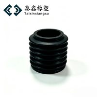 Manchon de protection télescopique en caoutchouc noir imperméable personnalisable TaiXin, soufflet anti-poussière pour tige de piston, couvercle de cylindre