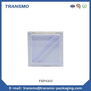 2 Colors Powder Boxes Empty Blush Container <b>Plastic</b> Powder Container Box Eyeshadow Palette Custom Private Label - Product Image 5