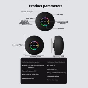 <span class=keywords><strong>Altavoz</strong></span> Inalámbrico Impermeable para Baño, Dispositivo de Audio para Baño, Altavoces Portátiles para Ducha - Product Image 2