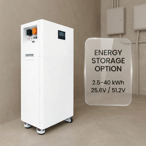 51.2V 5kWh 10kWh 15kWh Home Solar Battery Backup <b>Wall</b> Mounted Optional Wheels LCD CAN RS485 Lithium 200ah NEHC0005 10 - Product Image 2
