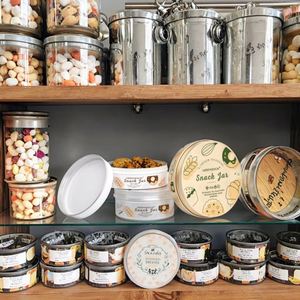 Latas Redondas de Metal de 150ml, 200ml, 250ml, Envases de Aluminio Vacíos con Tapa de Rosca para Alimentos, Pasteles y Postres - Product Image 4