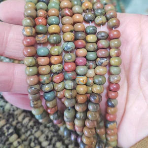 Cuentas Redondas de Ábaco de 10 mm de Ojo de Tigre Natural, Cuarzo Rosa y Turquesa Roja para Hacer Collares, Pulseras y Cadenas de Suéter, Venta al por Mayor - Product Image 6