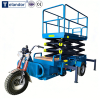 Plateforme de travail élévatrice mobile, tricycle électrique, élévateur à ciseaux à trois roues