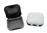 Étui de voyage portable pour appareil auditif, vente en gros d'usine, petit étui OEM pour amplificateur auditif, boîte de protection antichoc en plastique
