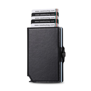 New Style Rfid Protection Pu Leather Smart <b>Wallet</b> Cartera Ultra Thin Business Cardholder Pop up Credit Card <b>Holder</b> for Men - Product Image 6