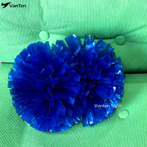 <span class=keywords><strong>Pompones</strong></span> de Animadoras Azul Marino de 4 Pulgadas con Mango de Bastón, Plástico, para Competencia Allstar, Material PET, <span class=keywords><strong>Precio</strong></span> de Fábrica - Product Image 1