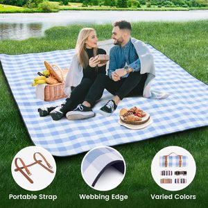 Wholesale Customized Style Polyester Oxford Waterproof Foldable Tent Grass Beach Three Layer Thick <b>Picnic</b> Mat <b>Blanket</b> - Product Image 4