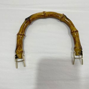 Asa de Bambú Sintético Hongyuan de 12 cm, Plástico con Puntas Metálicas para Bolsos - Product Image 1