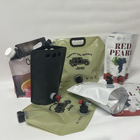Pochette plastique biodégradable personnalisée en aluminium pour café pochette pour boisson liquide pochette debout sac de boisson avec bec