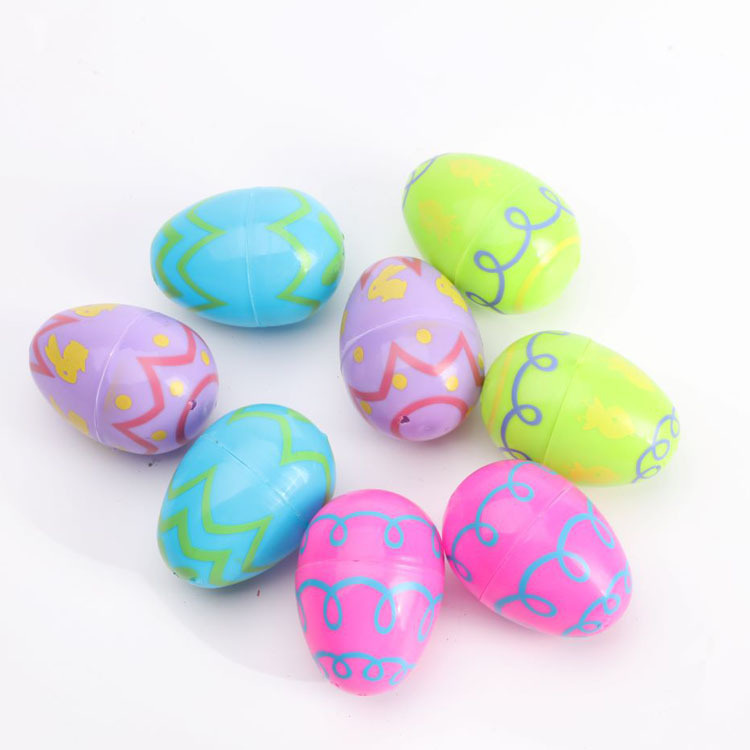 200 Piece Prefilled Easter Egg Set - 100 Plastic Eggs With 100 Assorted Toys & Stickers
