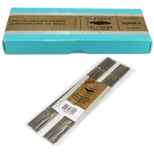 Glardon Vallorbe Schweizer Juwelier-Sägeblätter 144 Stück pro Packung Präzisions-Metallsägeblätter für Laubsägebogen Schmuckherstellung Werkzeug - Product Image 1