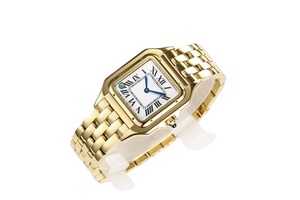 Reloj Mecánico Automático de Moda con Cristal de Zafiro, Correa de Acero Inoxidable con Cinco Cuentas y Caja Cuadrada - Product Image 4