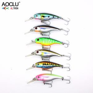 Aohard Wobblers Jerkbait sert yem küçük Minnow krank balıkçılık cazibesi 40mm 2.5g Mini yüzer Shad dalış 0.8m - Product Image 5