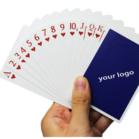 Boîte d'impression de logo en plastique de cartes à jouer personnalisées en gros faciles à mélanger imperméables