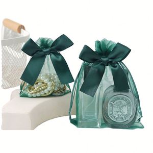 Bolsas de Regalo al por Mayor de Organza Dorada con Cordón, Ecológicas y Reciclables, para Empaque de Joyería - Product Image 1