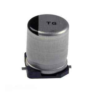 Condensador de Montaje Superficial de 470 uF, Canal del Fabricante, 470UF 20% 63V SMD EEE-TG1J471M - Product Image 1