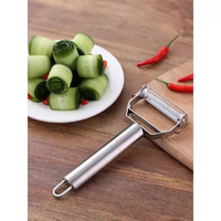 Épluche-légumes portable en acier inoxydable de qualité supérieure, facile à utiliser, couteau en métal inclus, divers fruits, éplucheurs en bambou