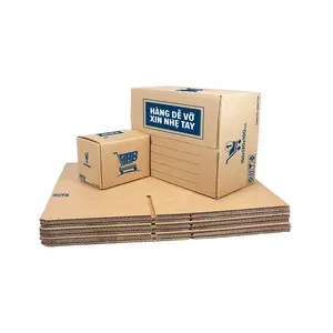 Гофрированная коробка для доставки, оптовая продажа, биоразлагаемая бумажная коробка для доставки