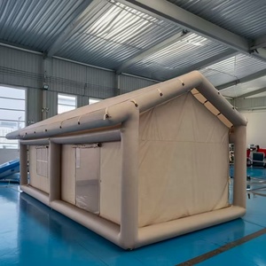 Ngoài trời hai phòng sang trọng Inflatable cắm trại lều không thấm nước Oxford vải PVC cho gia đình không khí di động nhà tính năng tuyệt vời - Product Image 6