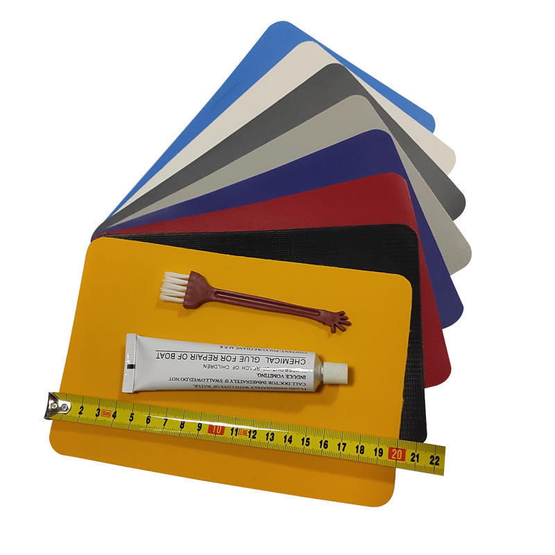 Colle + 4 pcs de patch de couleur aléatoire