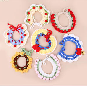 Collection Hiver 2024 : Écharpe en Coton Tricoté, Nouveauté Transfrontalière, Collier Décoratif de Noël pour Animaux de Compagnie, Accessoire Portable pour Animaux - Product Image 1