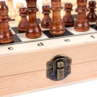 लकड़ी शतरंज सेट चुंबकीय पोर्टेबल Felted शीर्ष गुणवत्ता टूर्नामेंट शतरंज बोर्ड खेल आंतरिक लक्जरी शतरंज सेट टुकड़े गर्म बिक्री