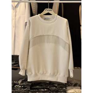 เสื้อสเวตเชิ้ตผู้หญิงฟิโอริ ผ้าฟลีซอะคริลิก 100% ระบายอากาศได้ดี แขนเสื้อแบบปกติ - Product Image 2