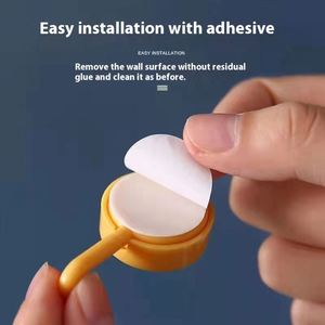 Wholesale Kitchen Bathroom Cute Plastic Self Adhesive <b>Wall</b> <b>Hook</b> Towel Bag Clothing Home Organizer <b>Hooks</b> - Product Image 4